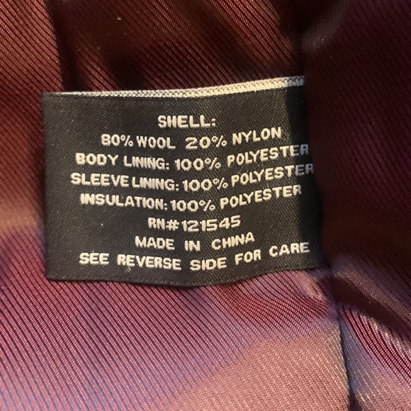 London Fog wool blend charcoal car coat - Picture 5 of 5